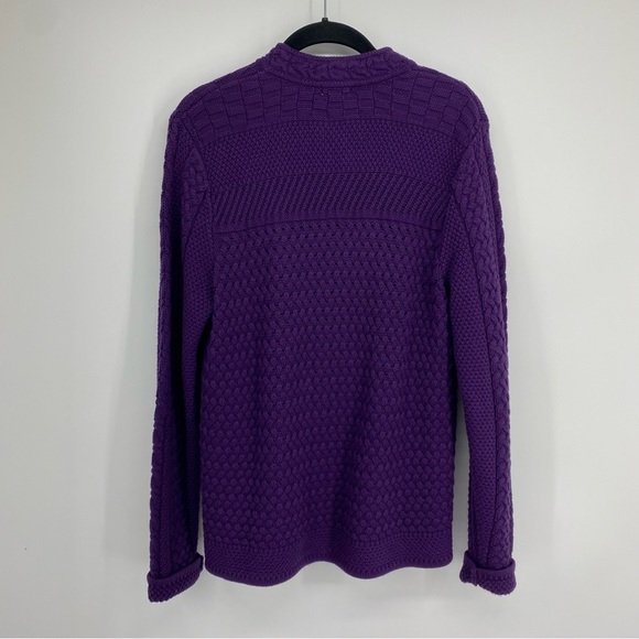 LL Bean Stitchworks Chunky Knit Sweater Size Medium - Picture 5 of 5